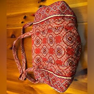 Vera Bradley orange duffel bag